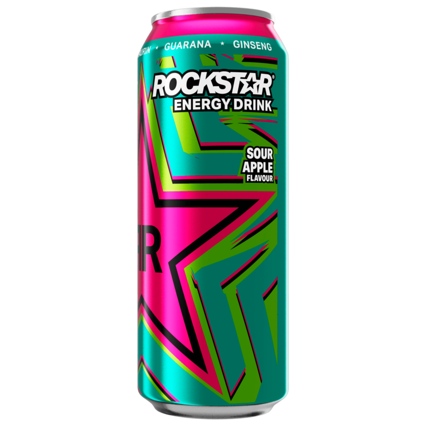 Rockstar Supersours Green Apple Energy Drink 0,5l
